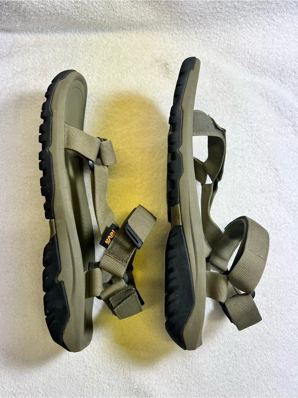 Teva Men's Olive Green Military Strapped Sandals Size 13